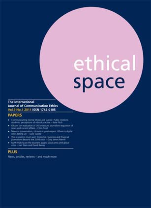 Ethical Space Vol. 9 Issue 1