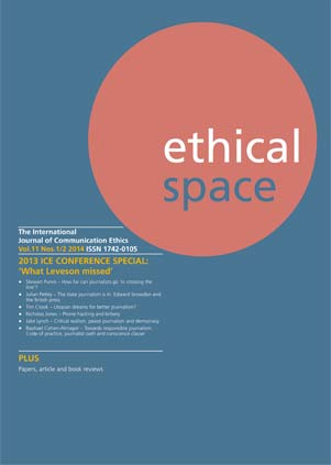 Ethical Space Vol. 11 Issue 1/2