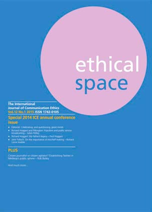 Ethical Space Vol. 12 Issue 1